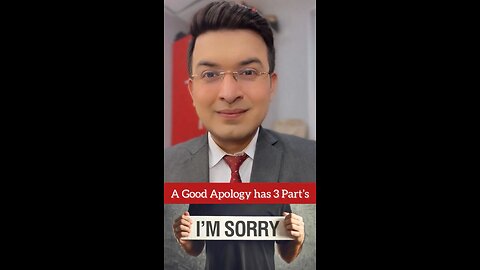 How to say sorry.