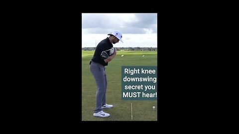 The right knee downswing secret you must hear #shorts