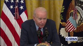 Biden Whispers To The Media In An Uncomfortable Moment