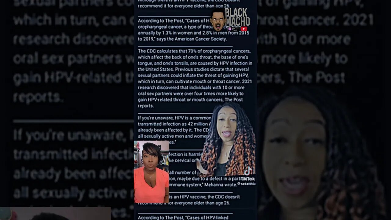 Oral S*x Reportly Causing An Epidemic of Throat Cancer @SekeithiaAKAKeBabyy