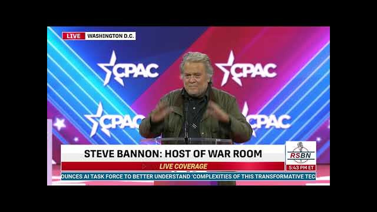 Steve Bannon Addresses CPAC