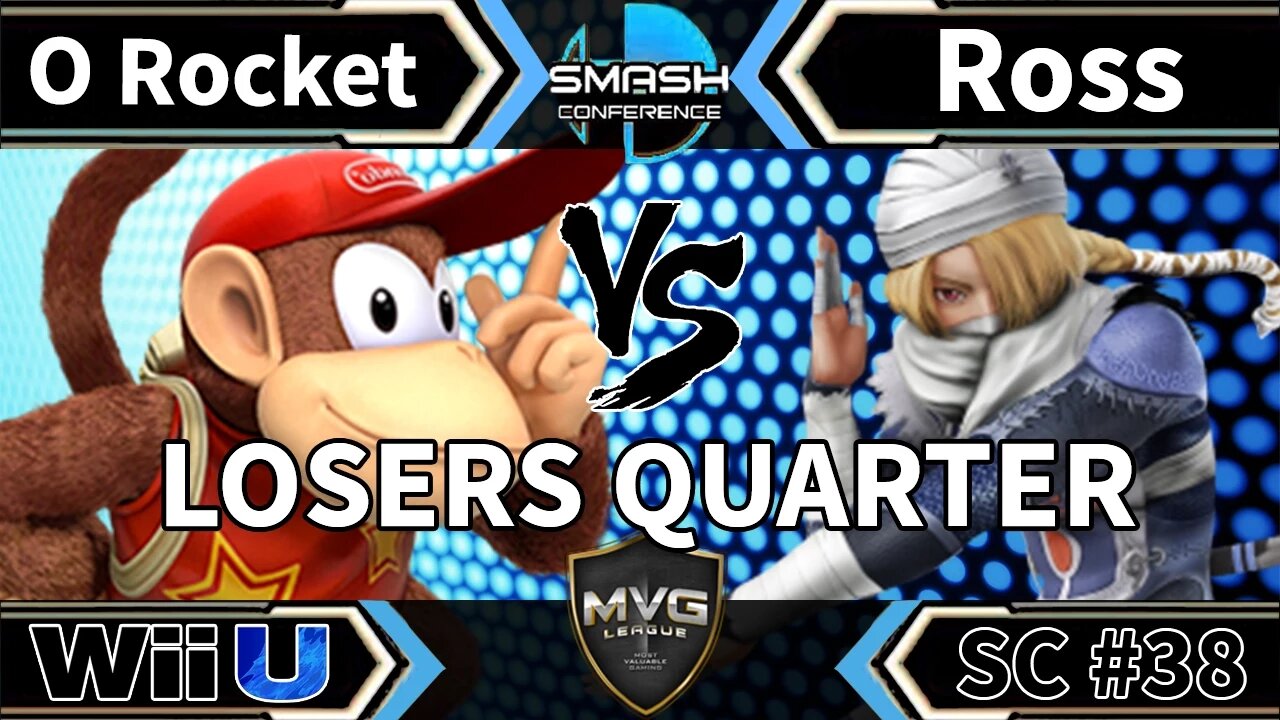 O Rocket (Diddy) vs. VGR DMG|Ross (Sheik & Ike) - SSB4 Losers Quarters - Smash Conference 38