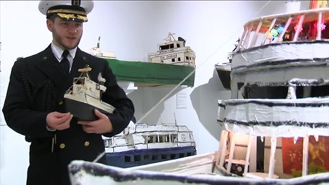 Model ship artist showcases his work at Castellani Art Museum