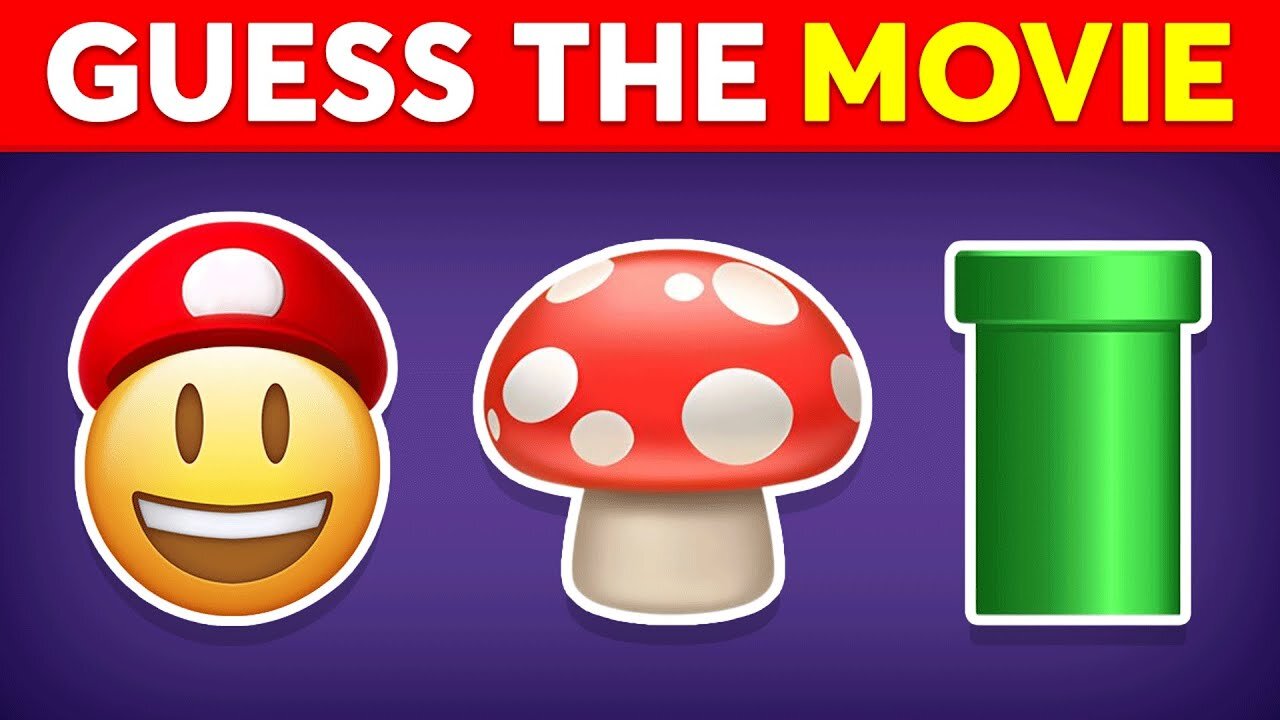 Guess the MOVIE by Emoji Quiz 🎬🍿 100 Movies Emoji Puzzles