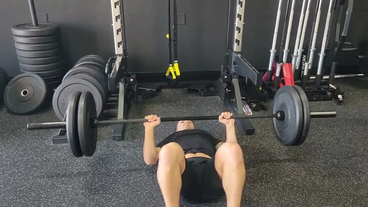 Barbell Floor Press w/ Leg Drive