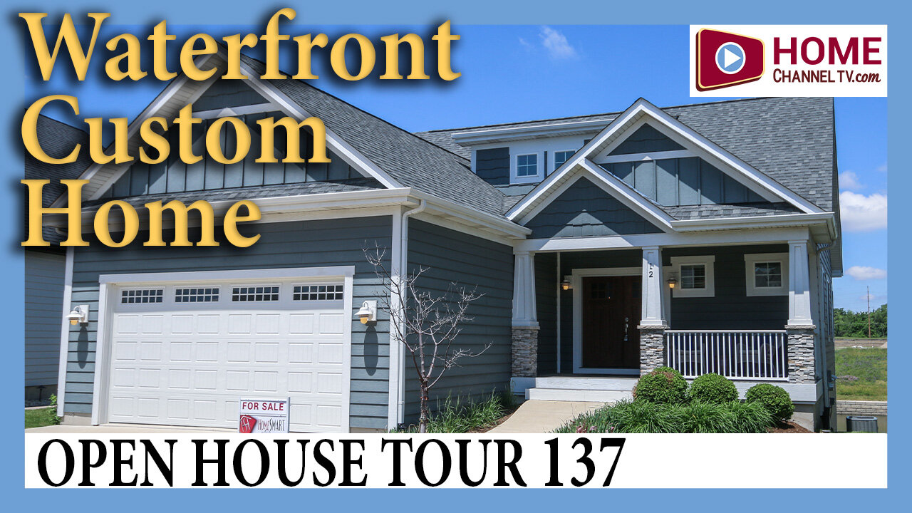 Waterfront Custom Home at Heritage Harbor in Ottawa, IL - Open House Tour 137