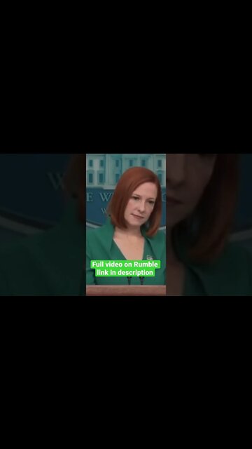 Jen Psaki Shrugs Of Serious Question #shorts