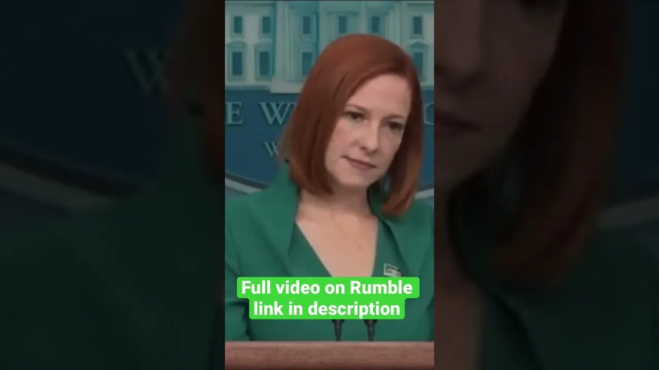 Jen Psaki Shrugs Of Serious Question #shorts