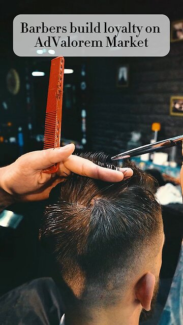 Barbers build loyalty on AdValorem Market #barbershopconnect #barber #barberlife #barbershop