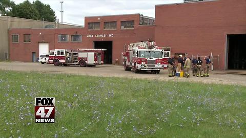 Fire at Industrial Site in Jackson