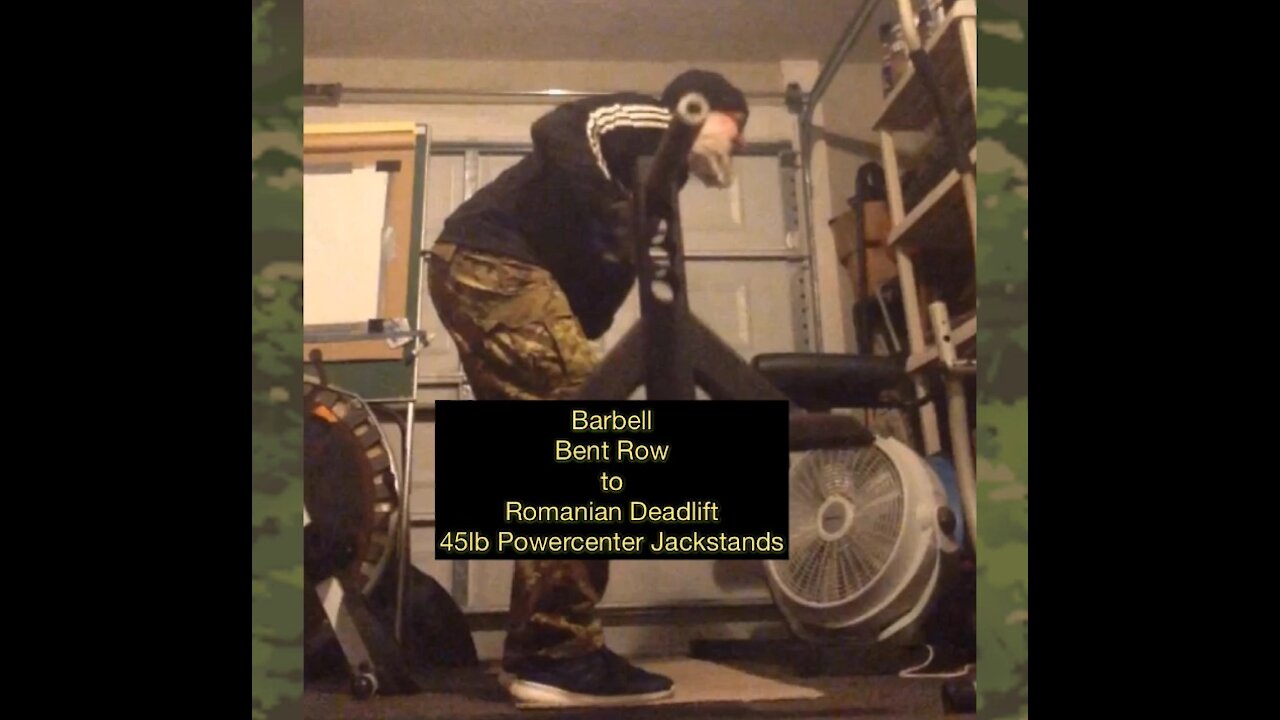 Jackstand Barbell Bent Row to RDL