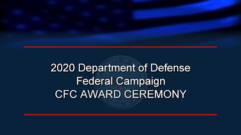 2020 DOD Federal Campaign CFC Awards Ceremony