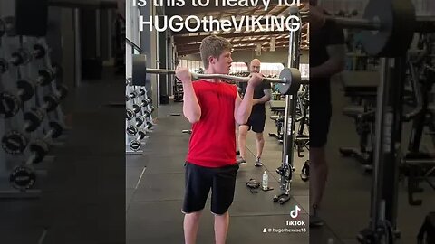 Is this to heavy for HUGOtheVIKING #gym #fypシ #fypシ゚viral