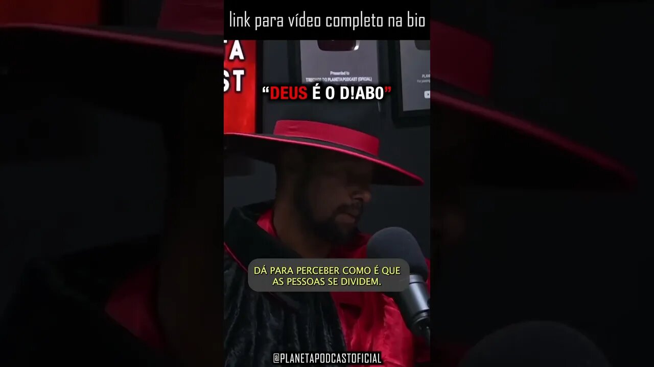 “DEUS E O DIABO É A MESMA PESSOA” com Toninho do Diabo | Planeta Podcast (Sobrenatural) #shorts