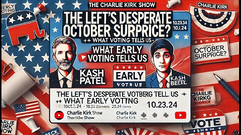 The Left's Desperate October Surprise? + What Early Voting Tells Us | Kash Patel, Beck | 10.23.24