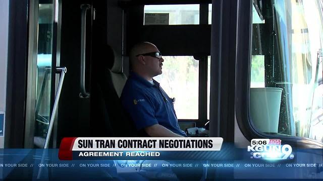 Sun Tran and Teamsters develop tentative labor agreement