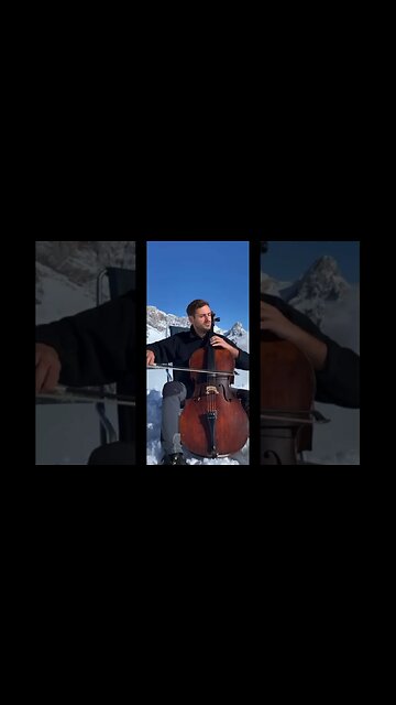 Hauser plays 'Hallelujah' on top of a mountain!