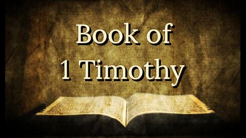 Bible study on the Book of 1Timothy "Whereof they affirm" (ch1 pt1)
