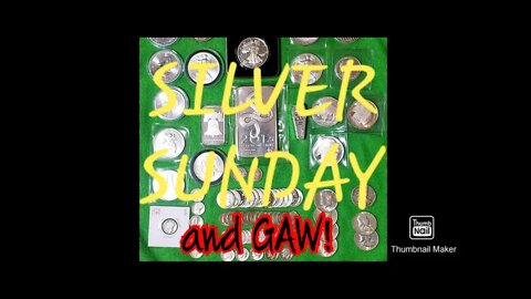 Silver Sunday with Goal Update and Giveaway Drawing