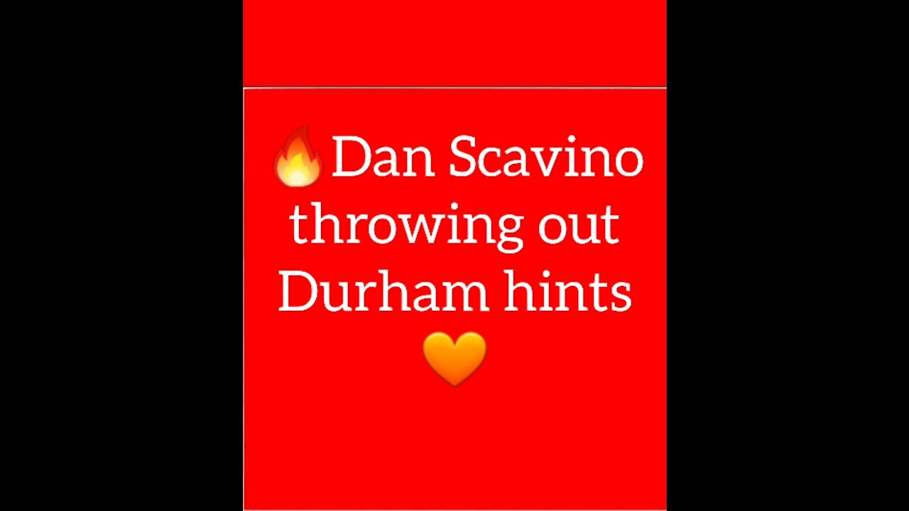 ❗Dan Scavino Throws out Durham hints🔥