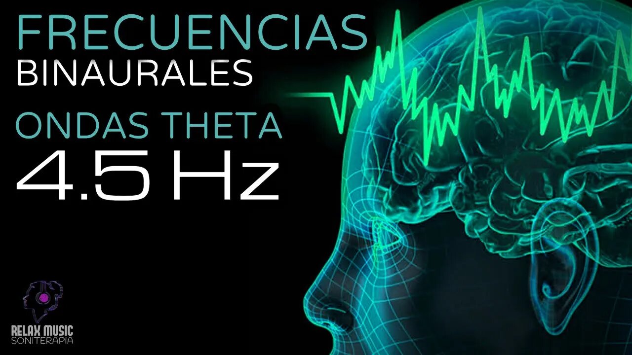 Terapia Sonido Binaural con Ondas Theta 4.5 Hz - Tono Puro - Tonos Milagrosos y Curativos