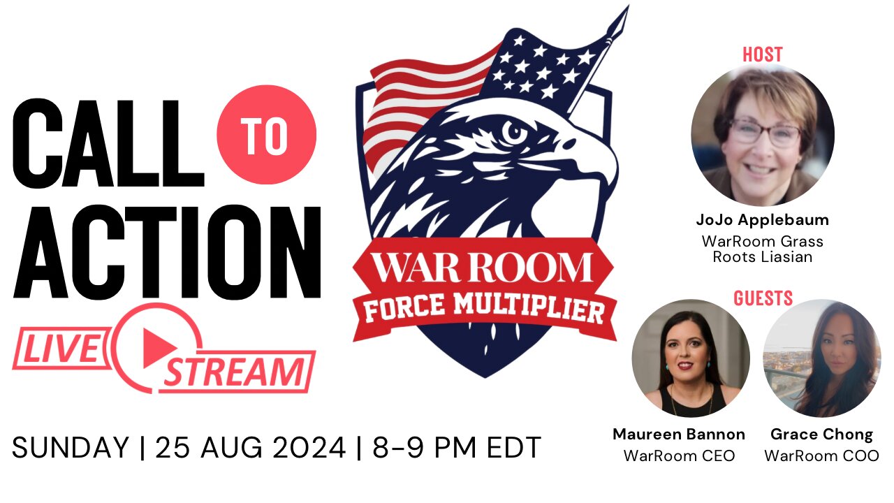 WarRoom Force Multipliers Alliance (WFMA) CALL TO ACTION LIVESTREAM