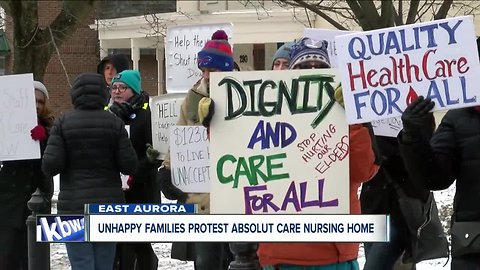 Unhappy families protest Absolut Care nursing home in East Aurora