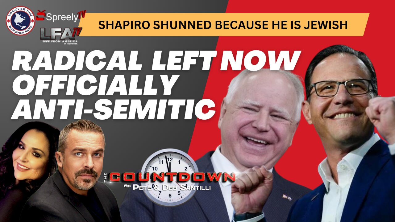 Walz Pick Certifies Radical Left’s Anti-Semitism [The Pete Santilli Show-#4178-8AM]