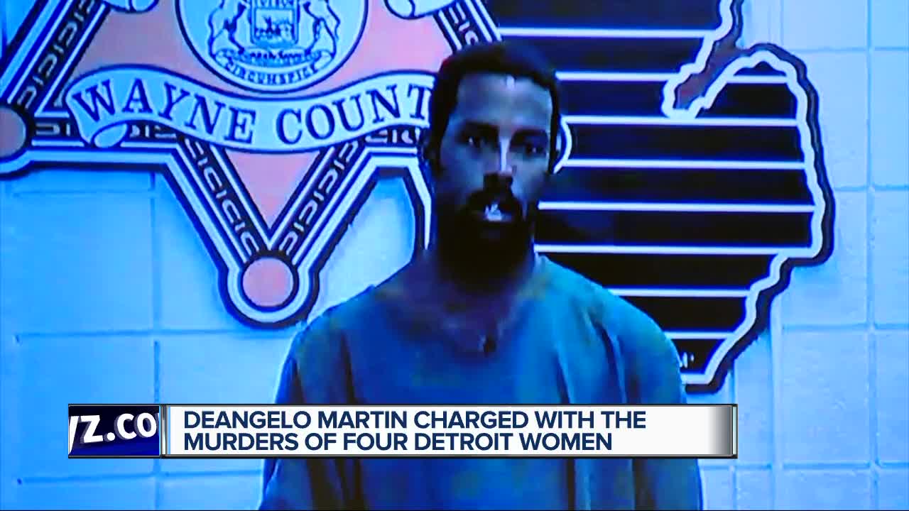 Deangelo Martin arraigned on first-degree meditated Murder charges in the deaths of four women