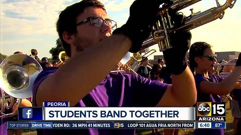 Peoria band students raising money for truck to haul instruments