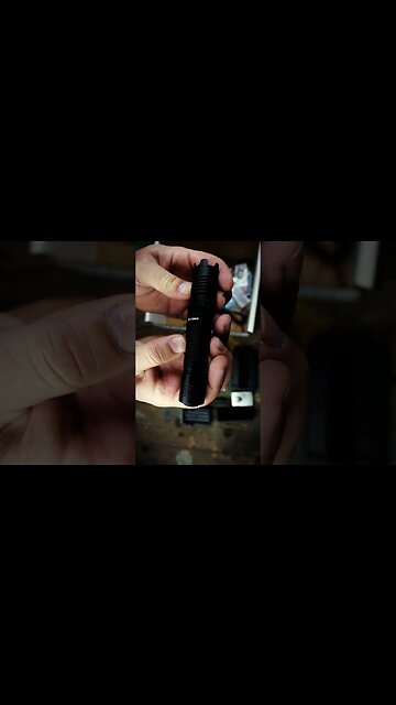 This flashlight is ready for action