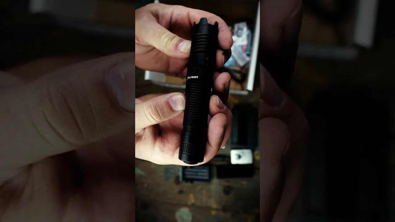 This flashlight is ready for action