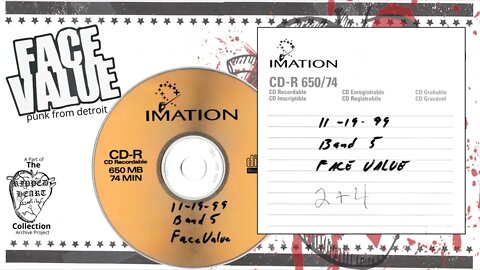 Face Value 💿 Live Soundboard Set, Hi Skool Band Jam 1999. Detroit Punk on Bettie Rocket Records