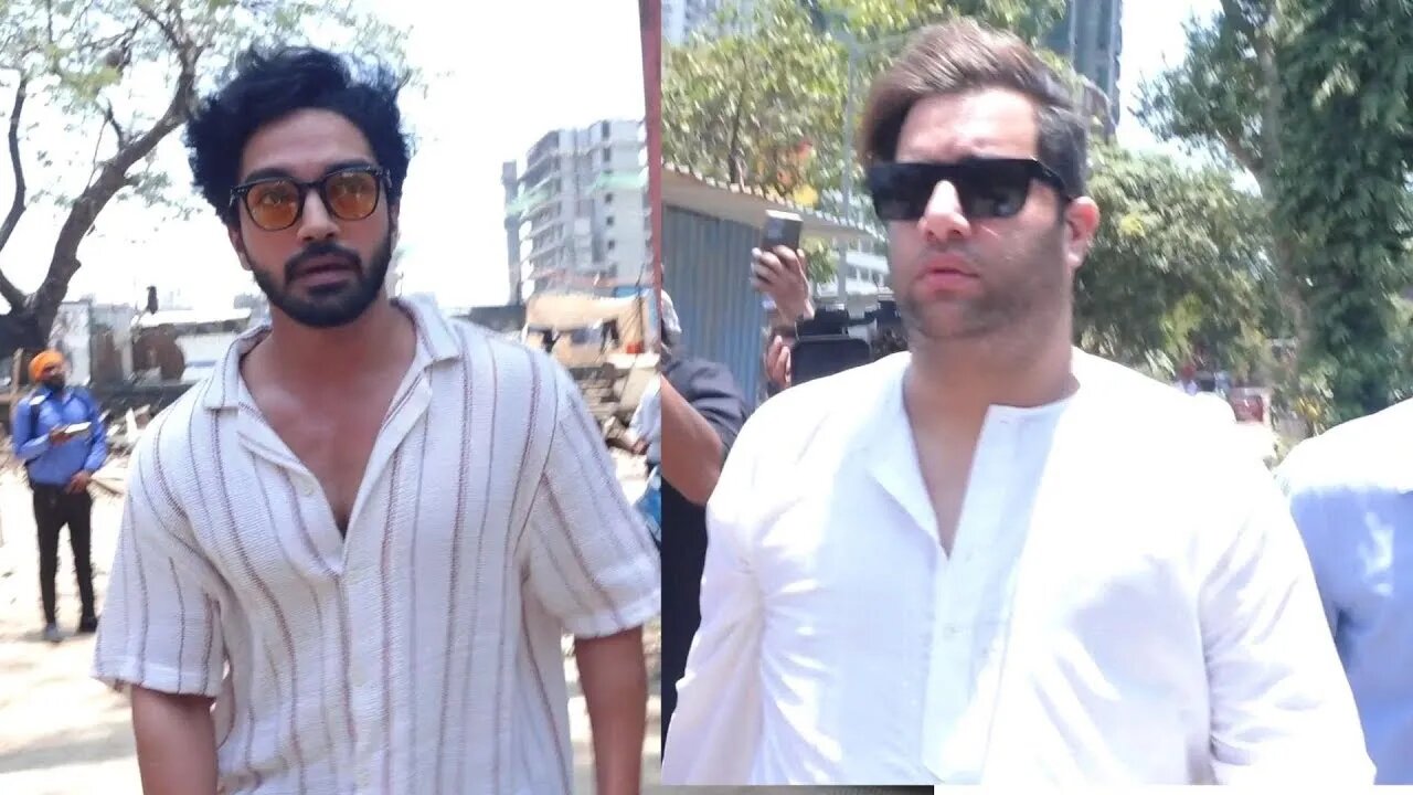 Rajiv Adatia, Harsh Rajput and many Tv Stars reached at Aditya Singh Rajput funeral