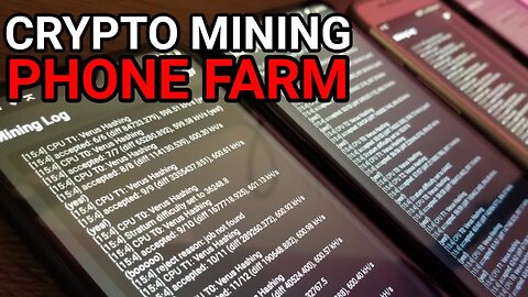 Building A Crypto Mining Phone Farm With Old Android Phones | BEST Crypto Mining App!