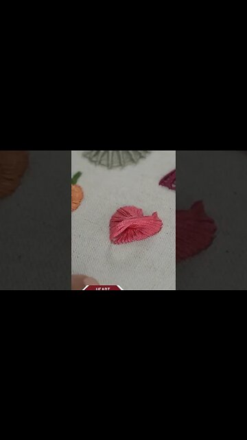 How to do quick embroidery design for heart