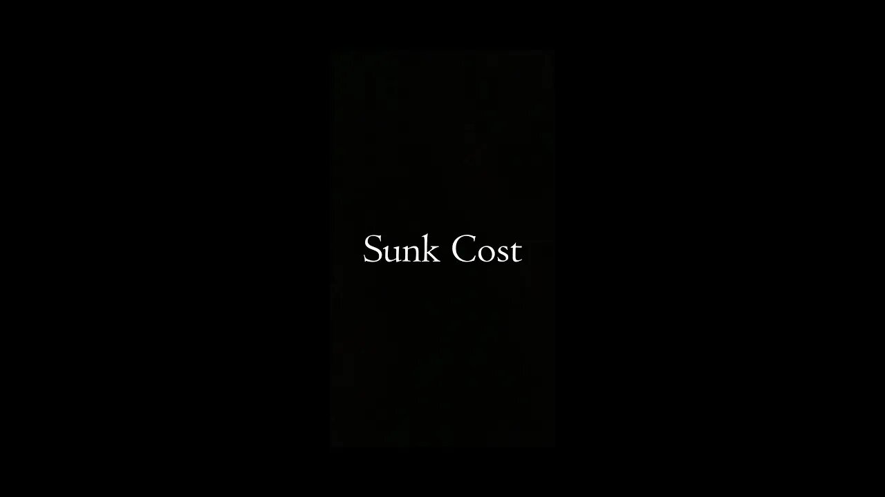 Sunk Cost Fallacy #criticalthinking #philosophy #shorts #sunk #cost #fallacy #explore #explorepage