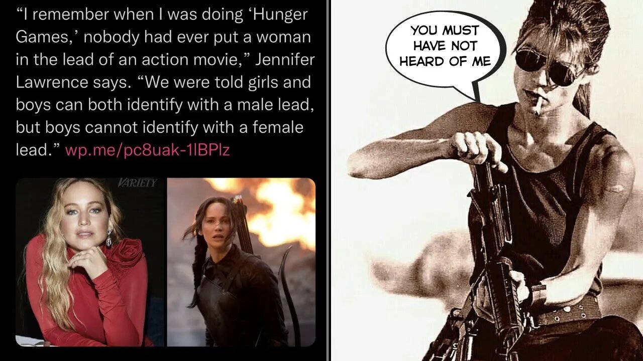 My thoughts on Jennifer Lawrence claims she is the first female action hero