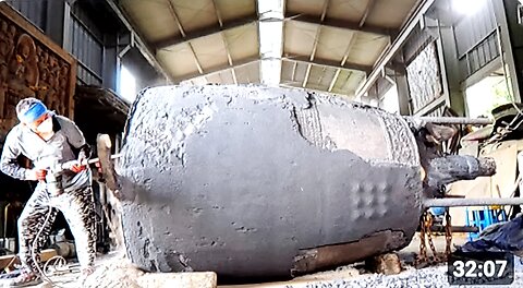 Casting and Forging of Giant Iconic Bell for Korean Pagoda-Very Interesting