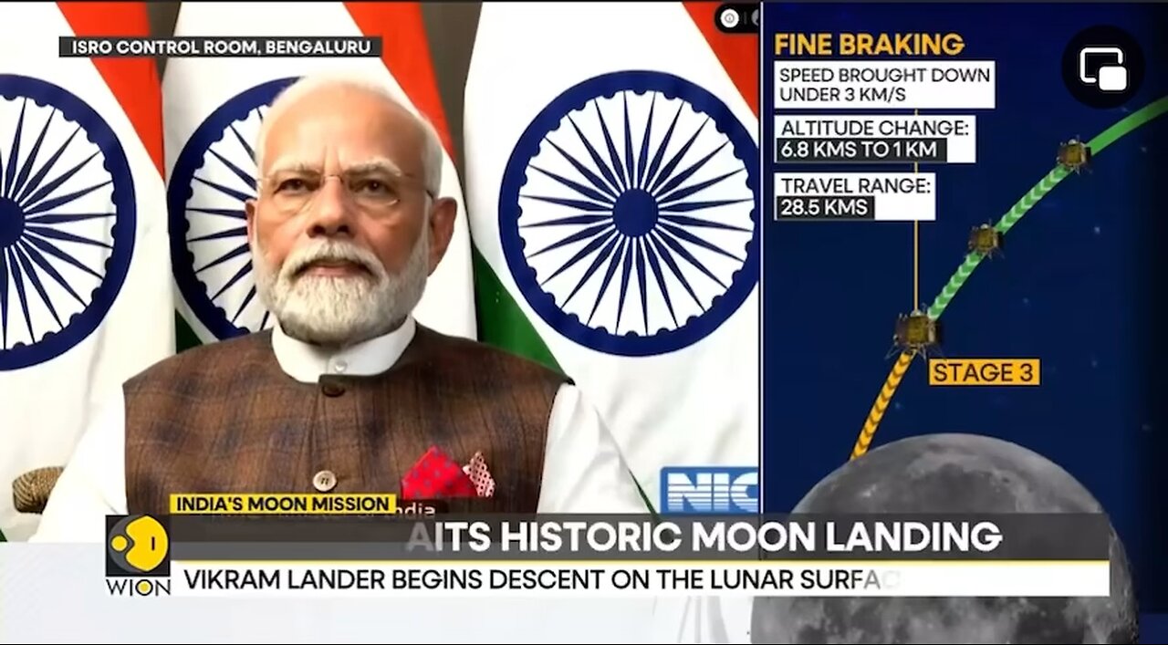 BREAKING NEWS! INDIA LANDED ON MOON.