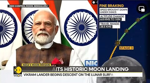 BREAKING NEWS! INDIA LANDED ON MOON.