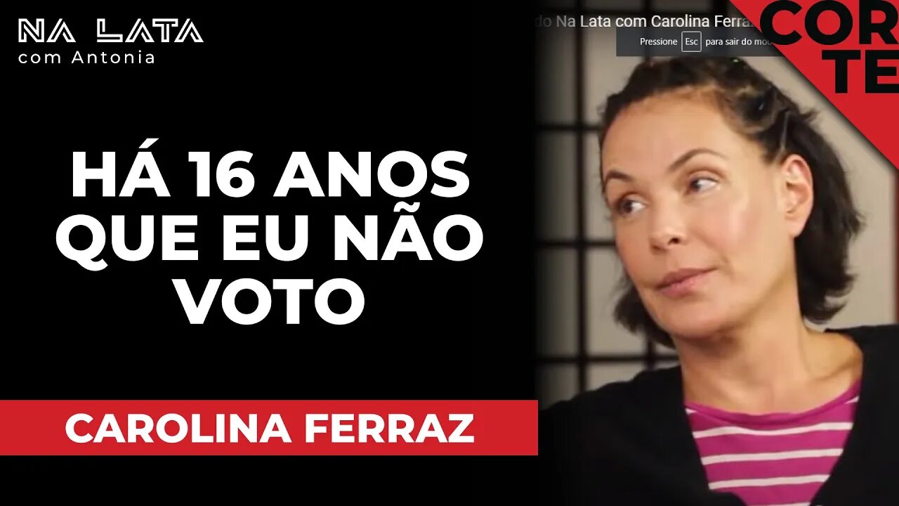 MUITOS AMIGOS ME CRITICAM POR ISSO - Cortes do Na Lata com Carolina Ferraz