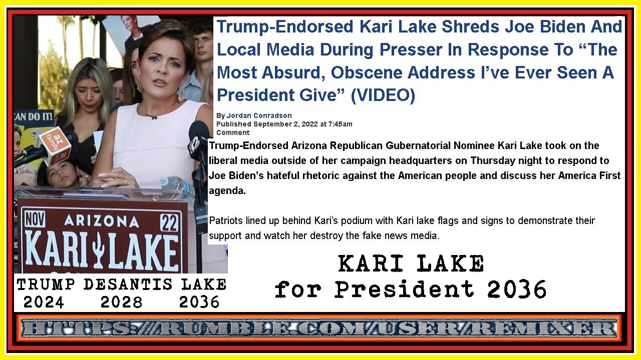 Kari Lake Shreds joe biden