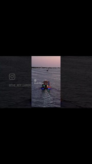 Floating Bar in The Florida Keys 🏝️#tikibar #margaritaville