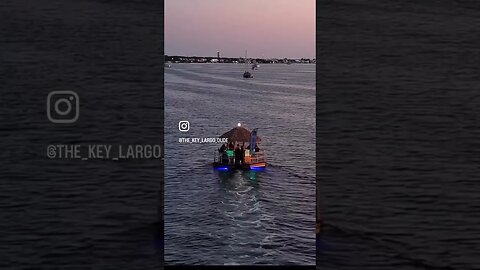 Floating Bar in The Florida Keys 🏝️#tikibar #margaritaville