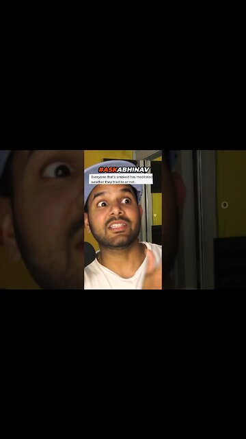 You can get high from meditation and weed, or both#shorts #askabhinav