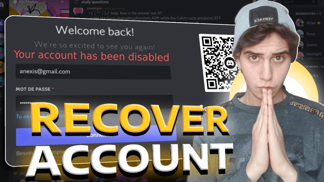 How to RECOVER a DISABLED discord account. (in 2023)
