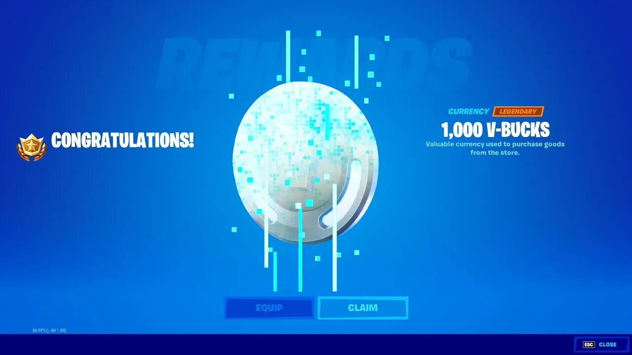 1,000 V-BUCKS for EVERYONE!