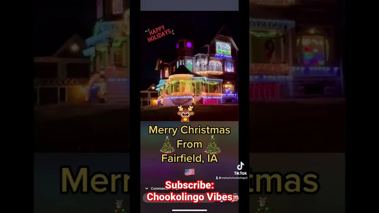 #christmas #fairfield #iowa 2022 #greetings
