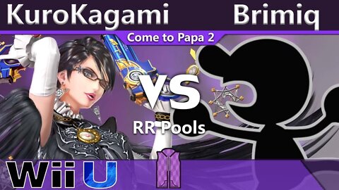 KuroKagami (Bayonetta) vs. Brimiq (Game & Watch) - Wii U RR Pools - CTP2